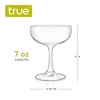 True Coupe Glasses Martini Daiquiri Manhattan Cocktail Barware Glass, 7 Oz, Set of 4, Clear - 4 of 4