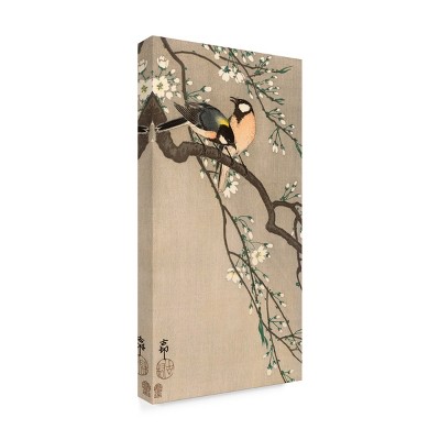 Trademark Fine Art -Ohara Koson 'Songbirds On Cherry Branch 1900 To 1910' Canvas Art