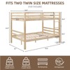 AZL1 Life Concept Beds Solid Wood Frame Full Bunk Healthy Sleep Family-Friendly Guardrails Build for Kids Room, Natural, 79.13"*59.06"*61.81" - 3 of 4
