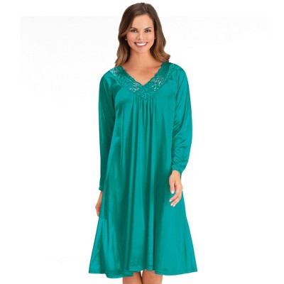 Collections Etc Long Sleeve Tricot Gown