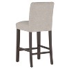 Barstool Gray Boucle - Threshold™: Modern Upholstered, Wood Frame, Fixed Height 31", Armless - 4 of 4