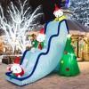Costway 7.5FTInflatable Polar Bear Slide Scene Decoration, Blowup Christmas Decoration - 2 of 4