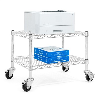 Shelving.com Rolling Under Desk Printer Stand, Weight Capcity 600lbs Evenly Distributed - 18"d x 24"w x 18"h