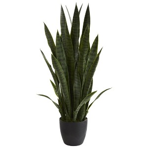 Nearly Natural 38-in Sansevieria Artificial Plant - 1 of 4