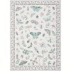Acekool Floral Insect Area Rug - Washable 5x7 Non-Slip Carpet for Bedroom & Living Room - 2 of 4