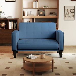 Kayamas 70" Small Loveseat Sofa Small Couch for Living Room, Comfy Love Seat with Removable Washable Cover and Solid Wood Frame - 1 of 4