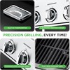 NutriChef Stainless Steel 5-Burner Propane Gas Grill with Side Burner, 52,000 BTU, Built-in Thermometer - 2 of 4
