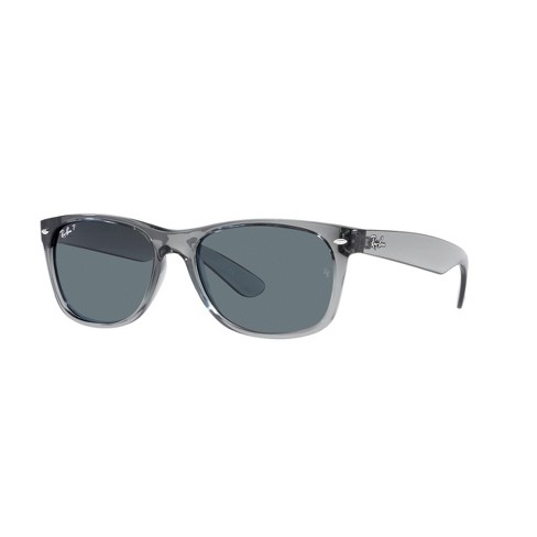 Ray Ban New Wayfarer Rb2132 55mm Gender Neutral Square Sunglasses Polarized Dark Blue Lens Target