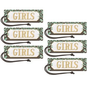 Teacher Created Resources Eucalyptus Magnetic Girls Pass, Pack of 6 - 1 of 2