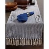 Design Imports  French Blue Handloom Chevron Table Runner 15X108 - 2 of 4