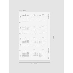 2026 Year At A Glance Planner Dashboard | Cloth & Paper - 1 of 4
