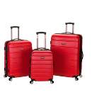 Rockland Melbourne 3pc ABS Hardside Carry On Spinner Luggage Set