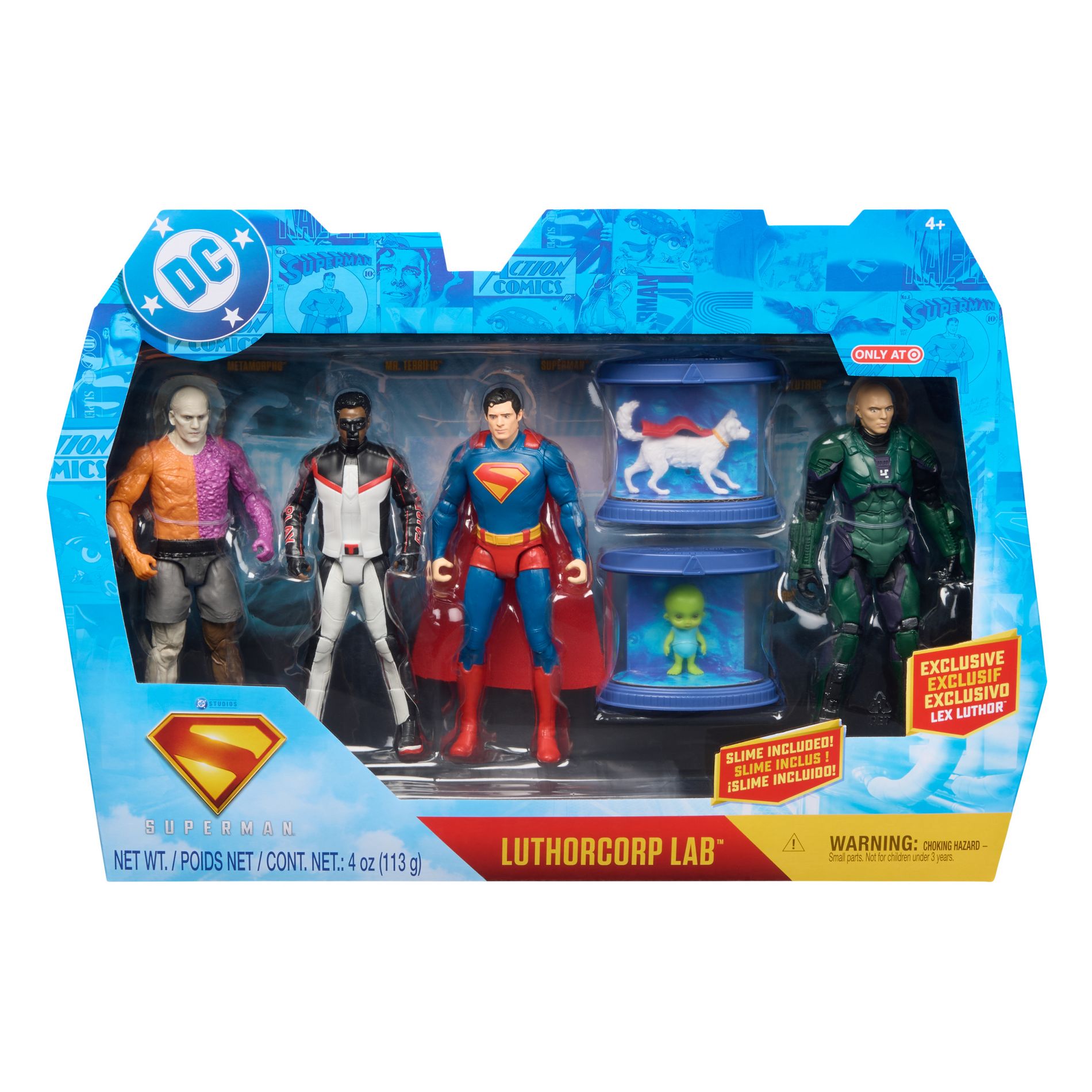 DC Comics Superman TRGX Action Figure Set 6" - 4pk
