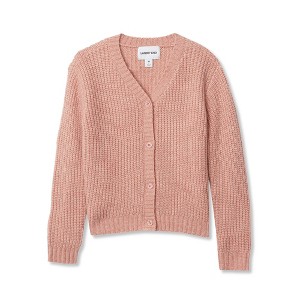 Lands' End Kids Button Front Knit Cardigan - 1 of 2
