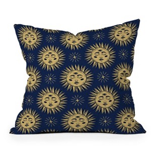 Deny Designs Avenie Vintage Sun Outdoor Throw Pillow Navy - 1 of 4