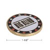 GSE Metal Texas Hold'em Poker Dealer, Small Blind, Big Blind Dealer Puck Buttons (Set of 3) - 3 of 4