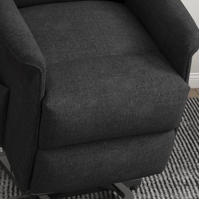 Black Metal Electric Lift Recliner with Remote Control