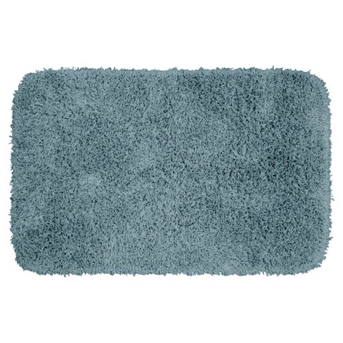 Finest Luxury Washable Nylon Shag Bath Rug, or Set in Taupe - On