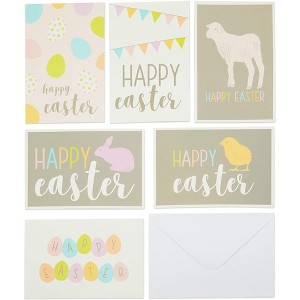 Best Paper Greetings 36-Pack Happy Easter Blank Greeting Cards Bulk Set with Envelopes, 6 Designs (4 x 6 In) - 1 of 4