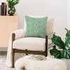 16"x16" Holli Zollinger Baha Square Throw Pillow Green - Deny Designs: Indoor Abstract Design, Machine Washable, Hidden Zipper - 2 of 4