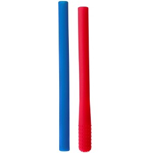 Chewigem Chewable Pencil Toppers, Red Blue - 1 of 2