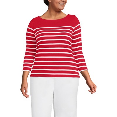 thumbnail image 2 of Women's Red SUPIMA Cotton Crew Neck Long Sleeve T-Shirt – A New Day S/M/L 2 of 4