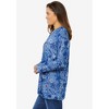 Woman Within Plus Size Perfect Printed Long-Sleeve Crewneck Tee - 4 of 4