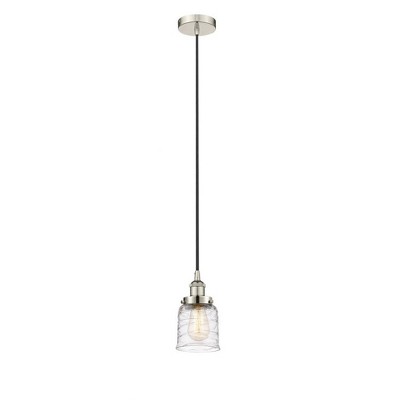 Bell - 1 Light Cord Hung Mini Pendant In Modern Style-9.5 Inches Tall and 5 Inches Wide