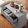Zstar 21.6" Tall Fluted 3 Drawer Dresser for Bedroom, Deep Drawers - 4 of 4