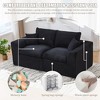 Modular Sectional Sofa Upholstered Loveseat 2-Seater Cloud Couch with Removable Cushion Cover, No Assembly Needed - ModernLuxe - 4 of 4