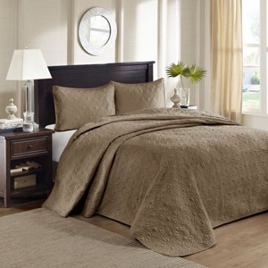 Kumasinova 2/3-Piece Reversible Bedspread Set with Shams,Pre-Washed Cotton Bedding Set for All Seasons,Classic Lightweight Coverlet Set - 1 of 4