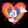 Men's Mickey & Friends Rainbow Heart Happy Character T-Shirt - image 2 of 4