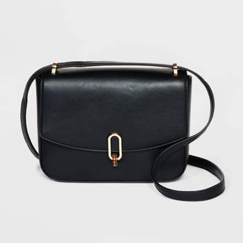 Double Gusset Crossbody Bag - A New Day™ Black : Target