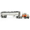 First Gear DCP 1/64 Orange Chevrolet Bison Day Cab with East End Dump Trailer 60-1925 - 2 of 4