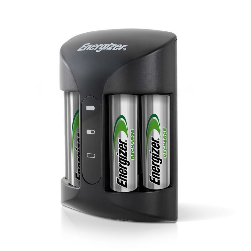 Energizer Recharge Pro Charger for NiMH Rechargeable AA and AAA Batteries, 1 of 11