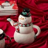 Certified International 26oz Christmas Whimsy Snowman 3D Teapot - 4 of 4