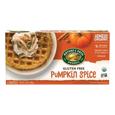 Varieties of Natures Path Waffles
