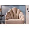 Nordlys Velvet and Metal Lounge Chair Vintage Style Upholstery Living Room - 3 of 4