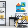 Big Dot of Happiness Under the Sea Critters - Kids Home Decor - 11 x 11 inches Nursery Wall Art - Set of 4 Prints for baby's room - 3 of 4