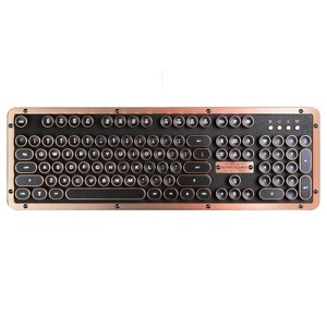 Azio Retro Classic Bluetooth®/USB Hybrid Computer Keyboard for Mac® and PC, Backlit - 1 of 4