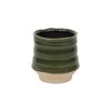 Cheung's Perlacea Curved Round Tapering Ceramic Pot- Small - Green - 2 of 3