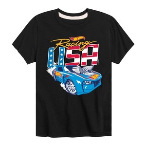 Boys' - Hot Wheels - Racing USA Short Sleeve Graphic T-Shirt - 1 of 4