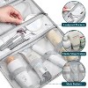PAVILIA Hanging Toiletry Bag Women Men, Travel Kit Foldable Waterproof Organizer, Roll up Cosmetics Makeup Essentials Jewelry Case - 4 of 4