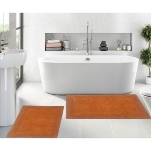 Home Weavers Luxury Collection 100% Cotton Tufted Bathroom Rug Set, Non-Slip Latex Bath Rug Set - 1 of 4