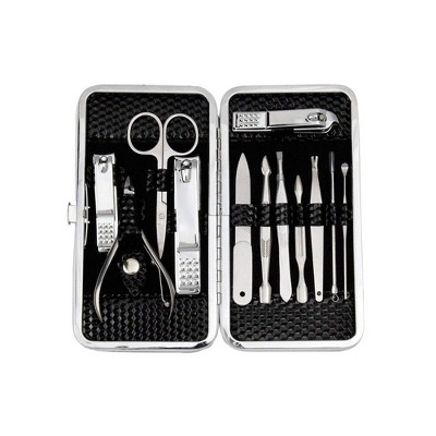 LOVELAY CREATIONS 12-Piece Nail Tools with Travel Case