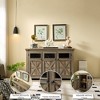 VYNXARIA Farmhouse Sideboard Buffet Cabinet with 3 Doors - Versatile Storage Solution - 2 of 4
