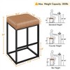 Yaheetech 30"H Bar Stools Backless Industrial Stool Modern Upholster Set of 2 - 3 of 4