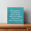 Slickblue My Superpower Quote Sign – Funny Wood Plaque – 7x7 Rustic Humor for Shelf or Desk Décor, Color Options - 2 of 3