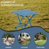 ALEXOUN Solid Cypress Wood Folding Table - 19.75 Inch Portable Outdoor Side Table,for Patio, Balcony, Camping - Foldable Accent Table - 2 of 4