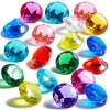 Joyfy 17 Pcs Diving Pool Toys, 16 Big Colorful Diamond Gems with Pirate Treasure Chest, Swimming Dive Toy for Kids Underwater Adventure Pool Games - 3 of 4